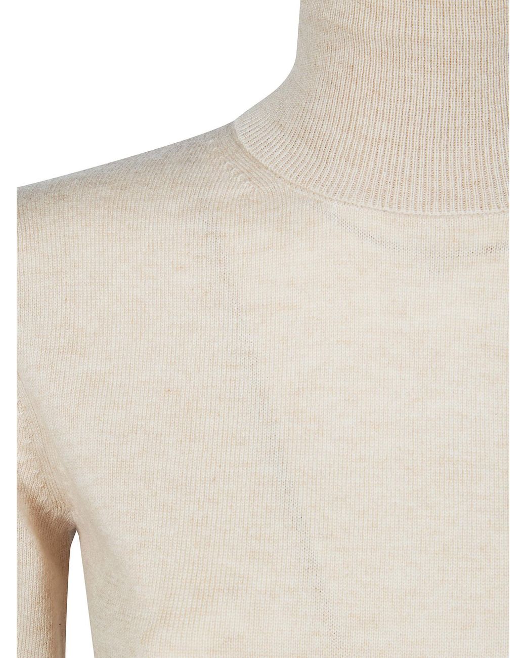 Max Mara White Studio Roll-Neck Knitted Jumper