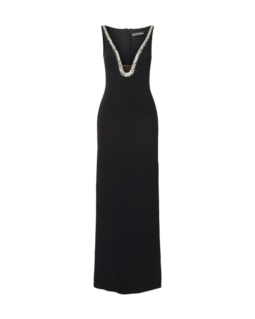 David Koma Black Sleeveless Dress