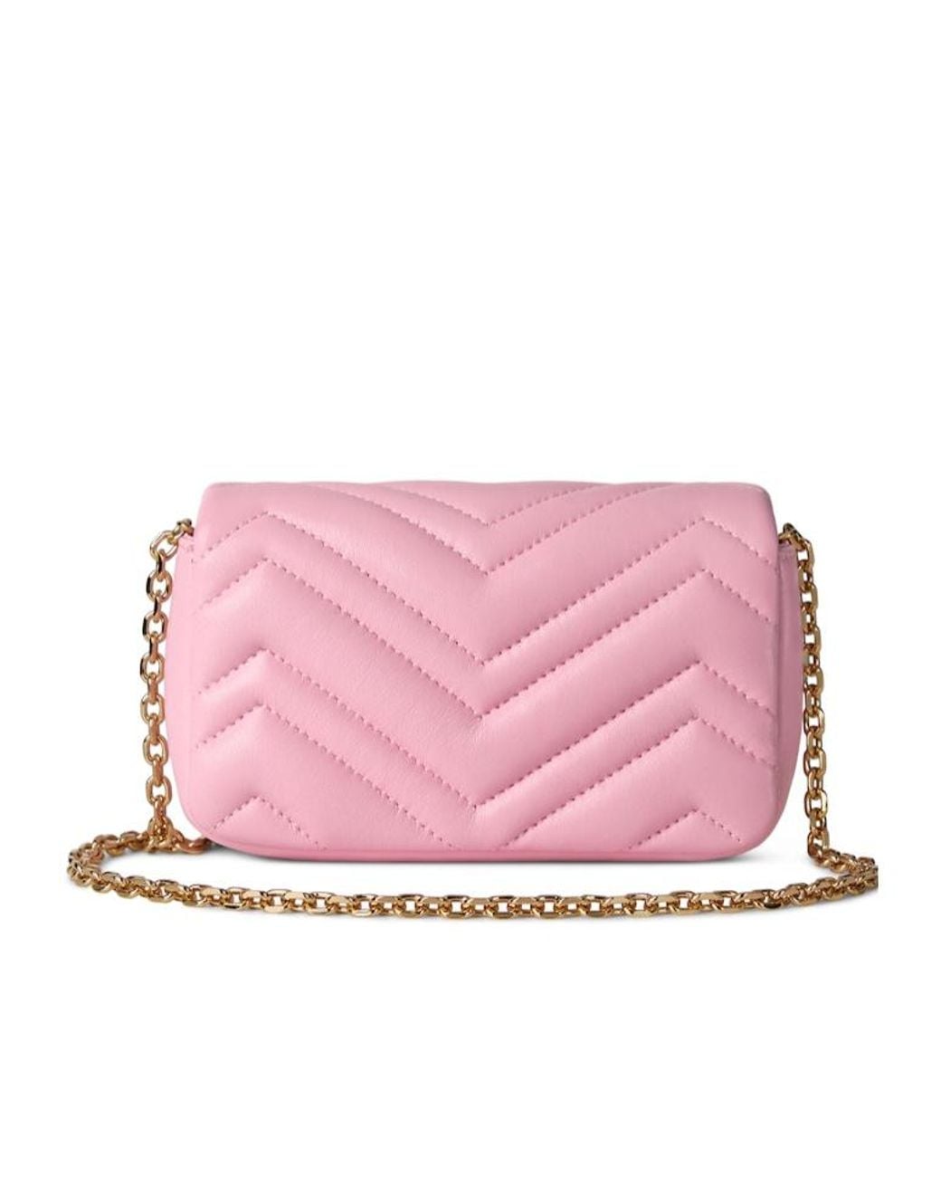 Gucci Pink Gg Marmont Mini Shoulder Bag