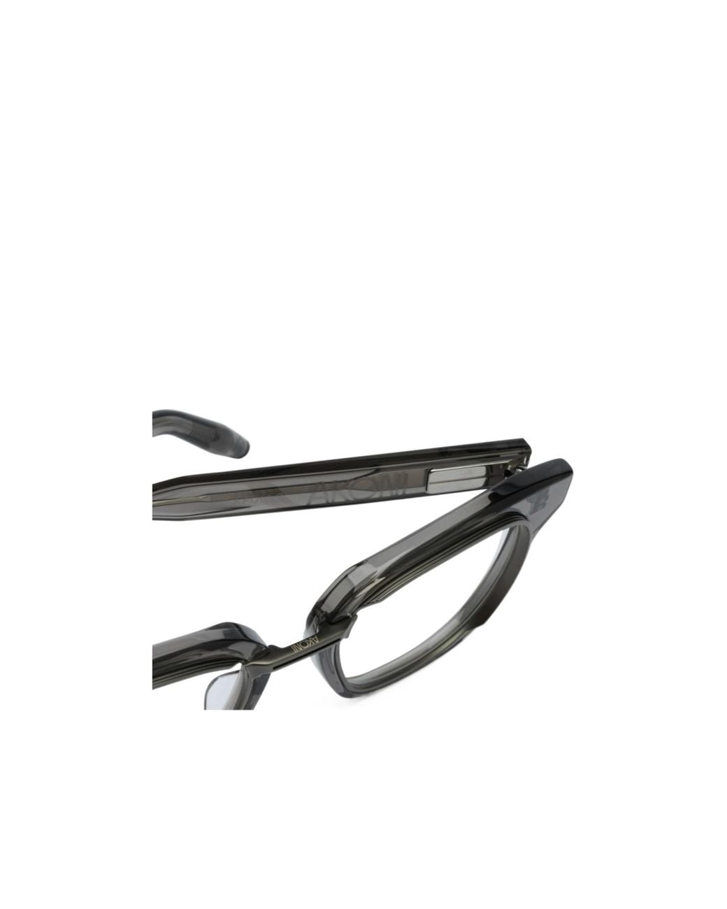 Akoni White Full-Rimmed Plano Lenses for men