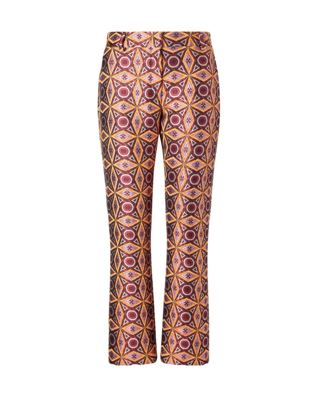 LaDoubleJ Red Knit Straight-Leg Pants