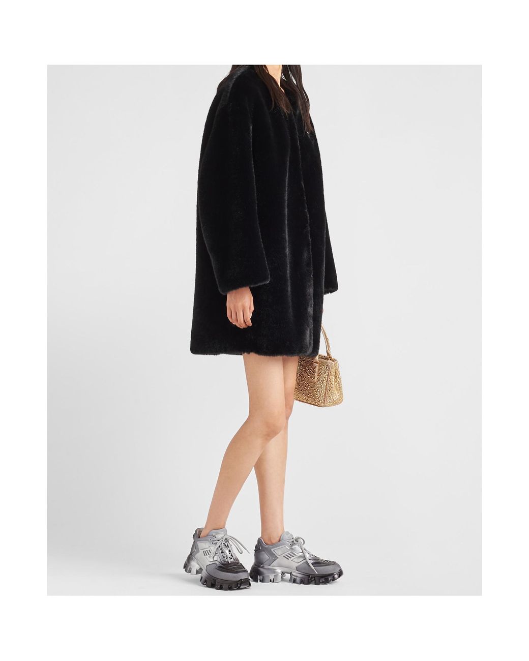 Prada Black Aspen Coat