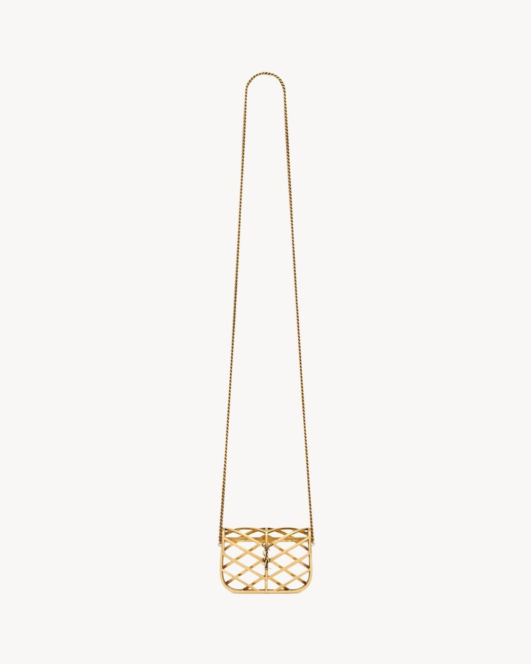 Saint Laurent Metallic Loulou Micro Minaudiere