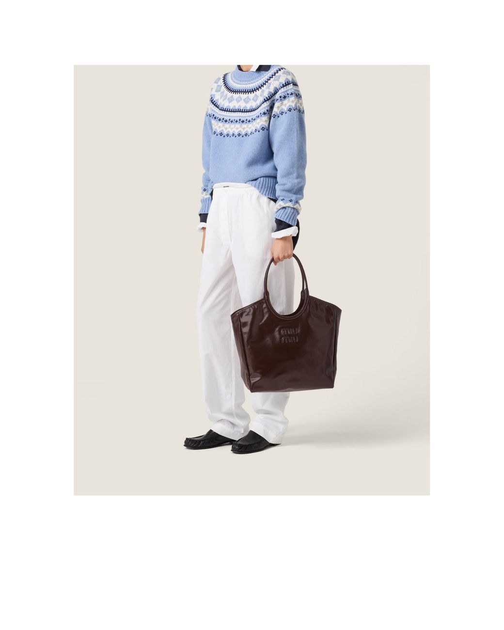 Miu Miu Brown Ivy Leather Bag