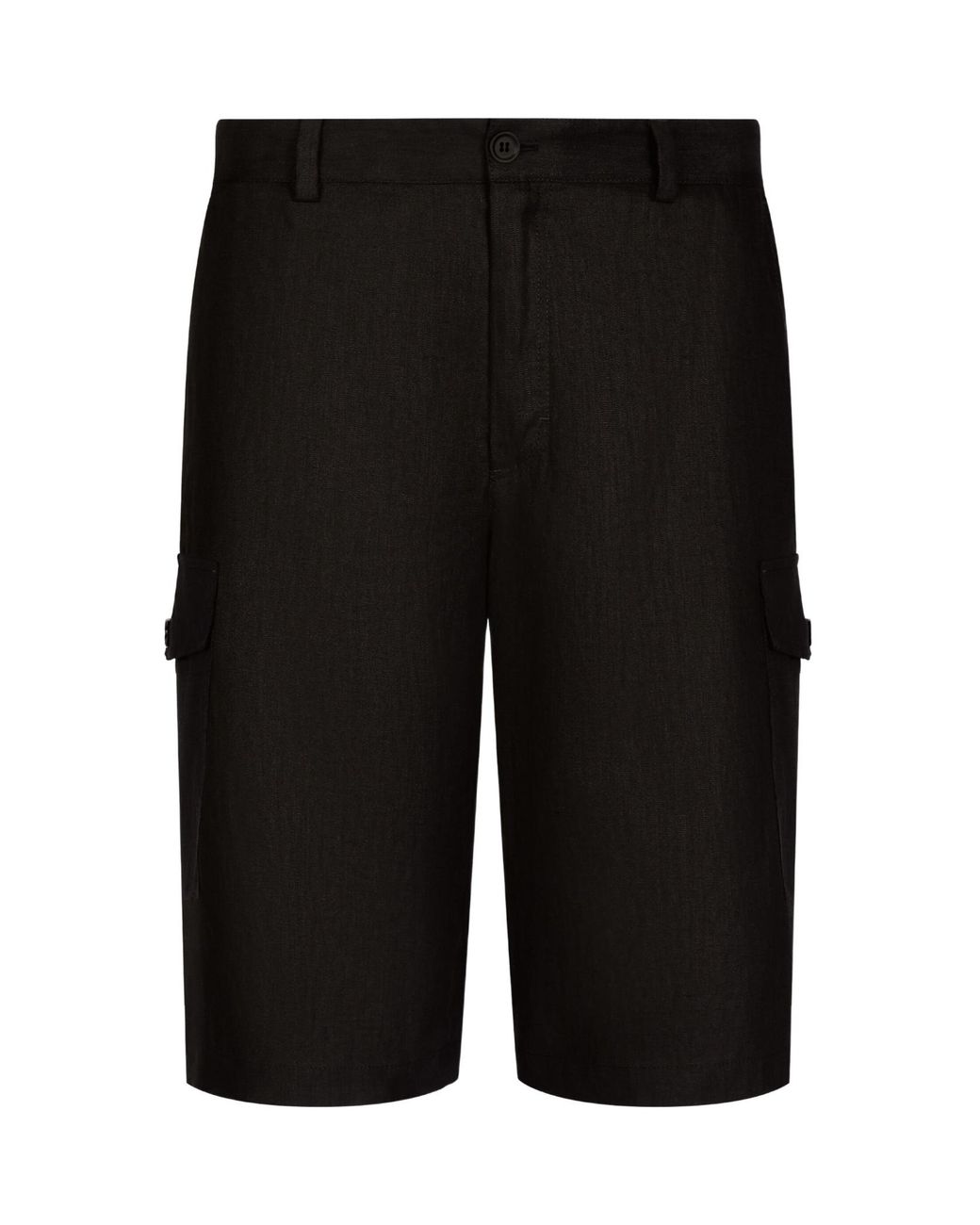 Dolce & Gabbana Black Knee-Length Cargo Shorts for men