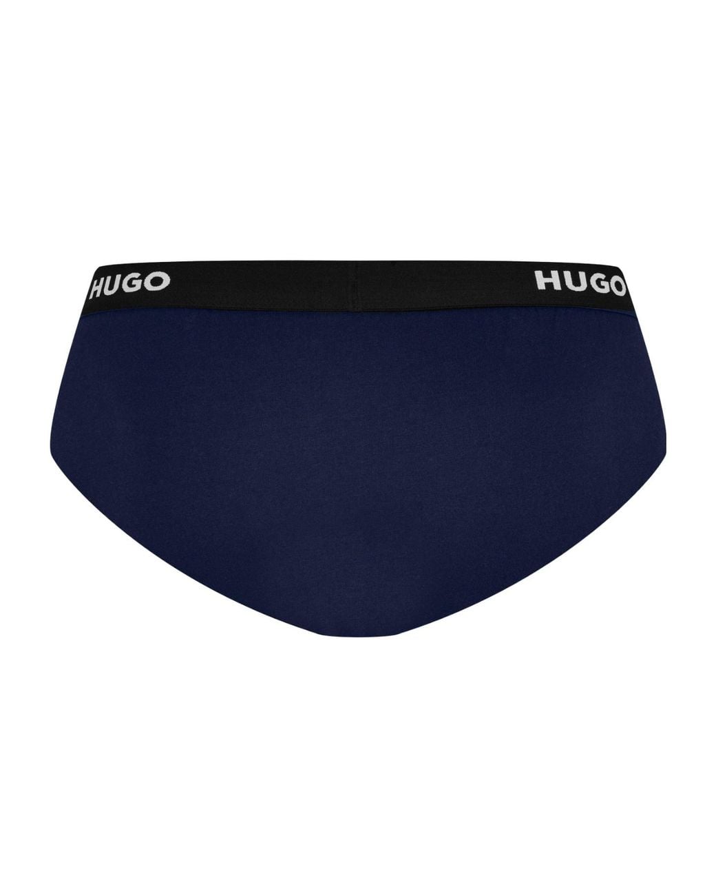 Boss Blue Cotton Logo Briefs for men
