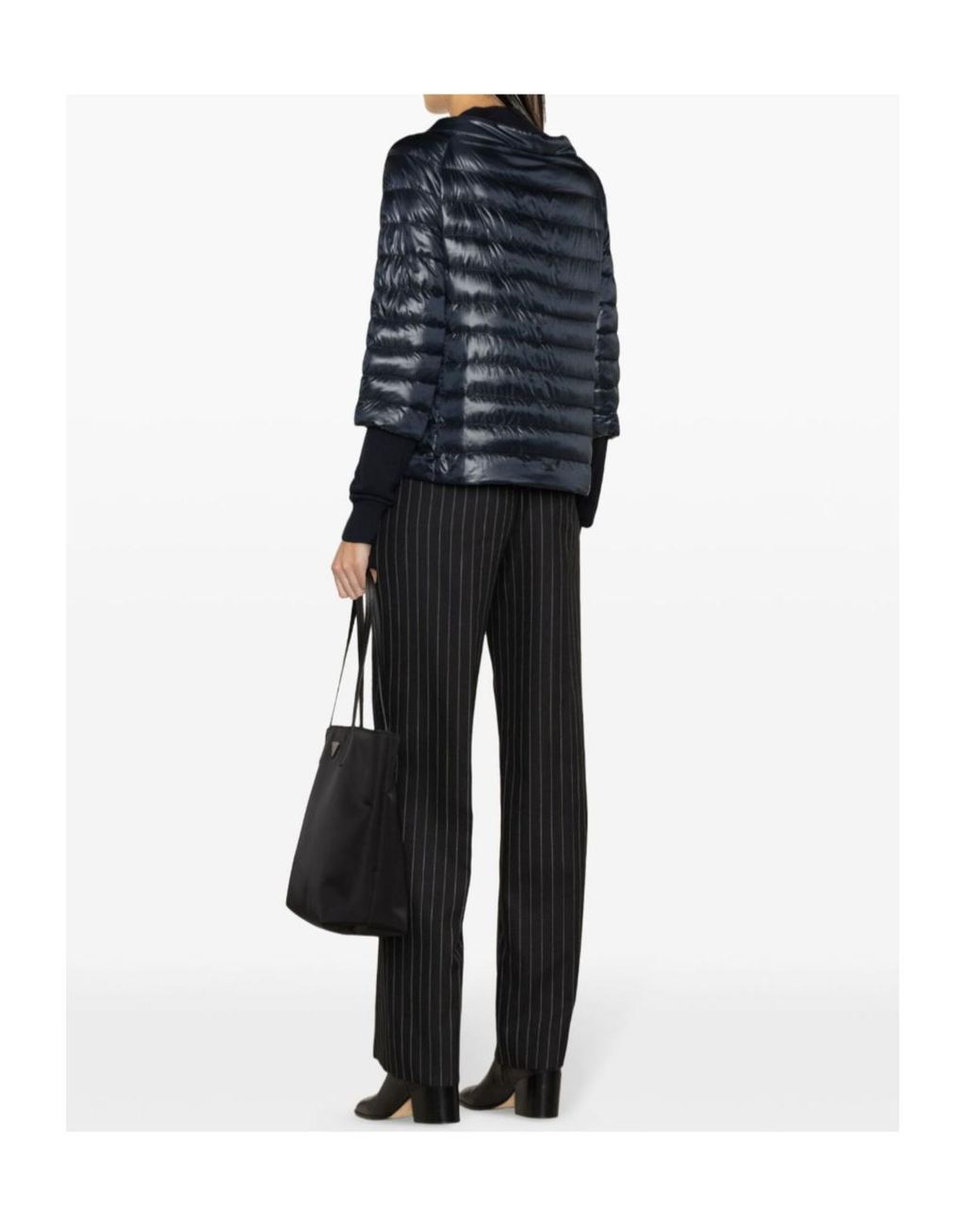 Herno Black Reversible Buttoned Padded Jacket