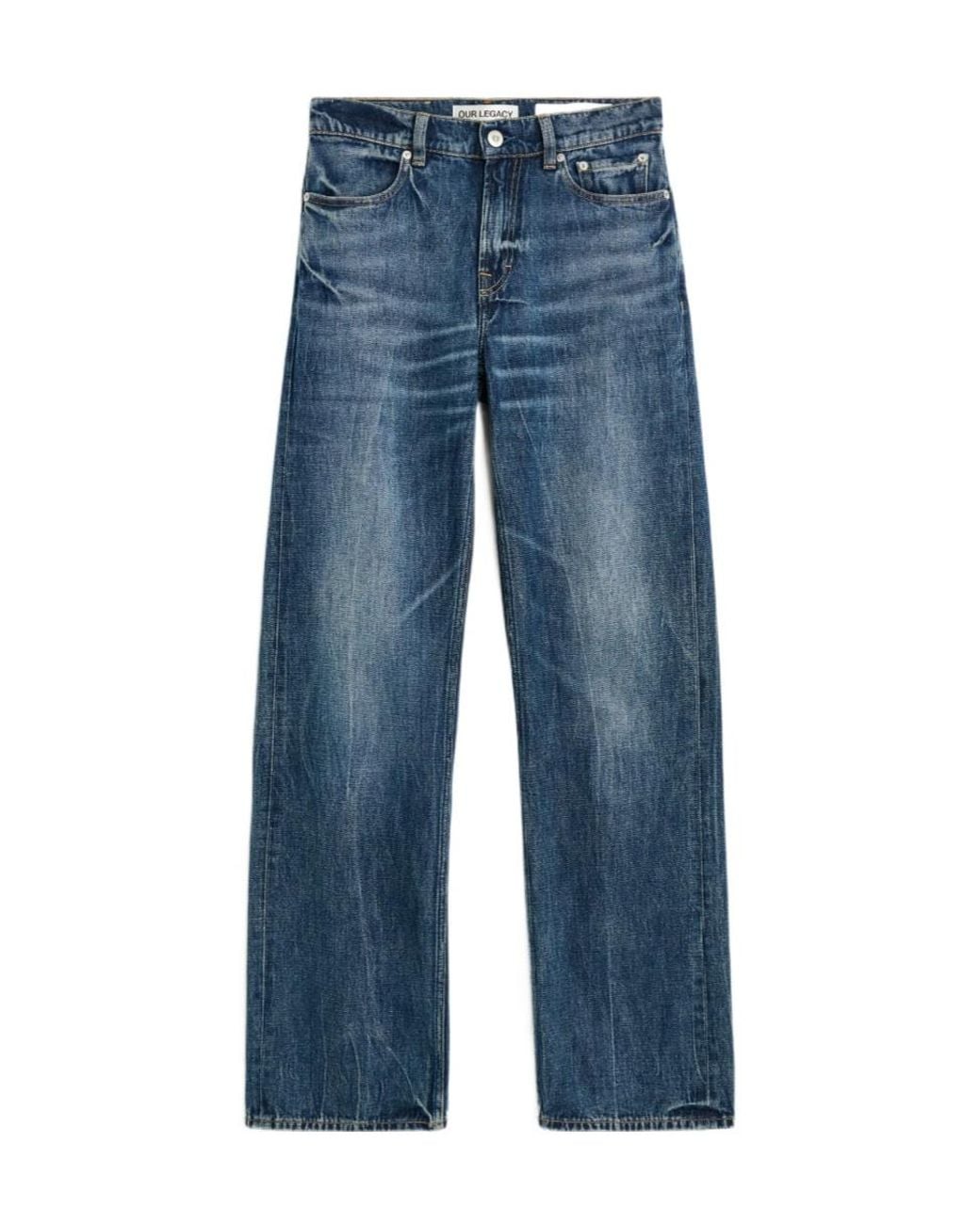Our Legacy Blue Wata Cut Bootcut Jeans