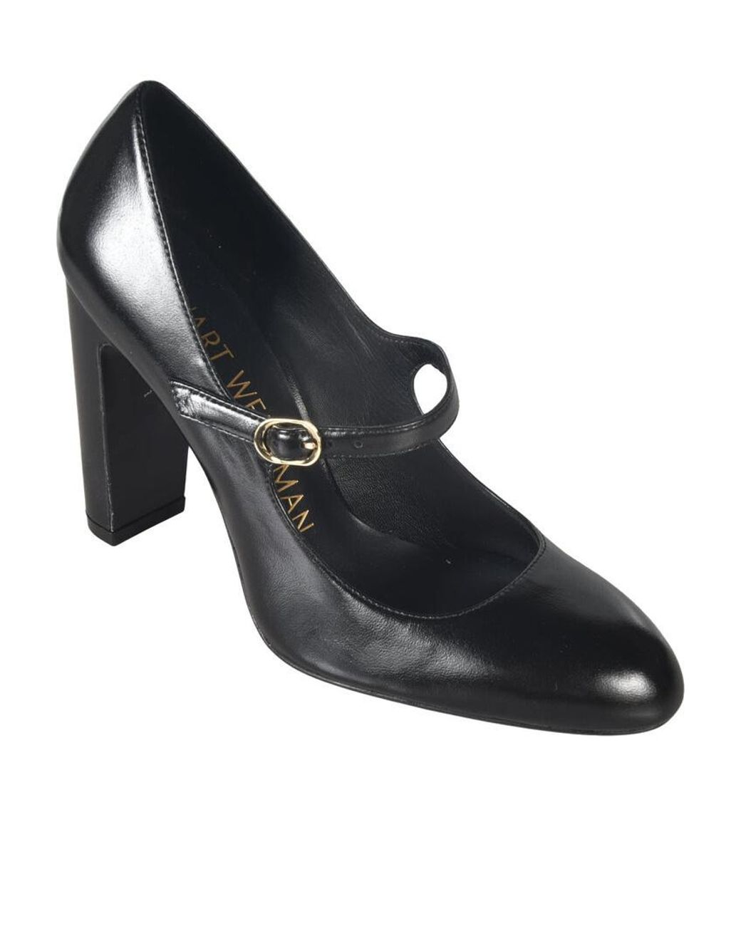 Stuart Weitzman Black Thick Heels