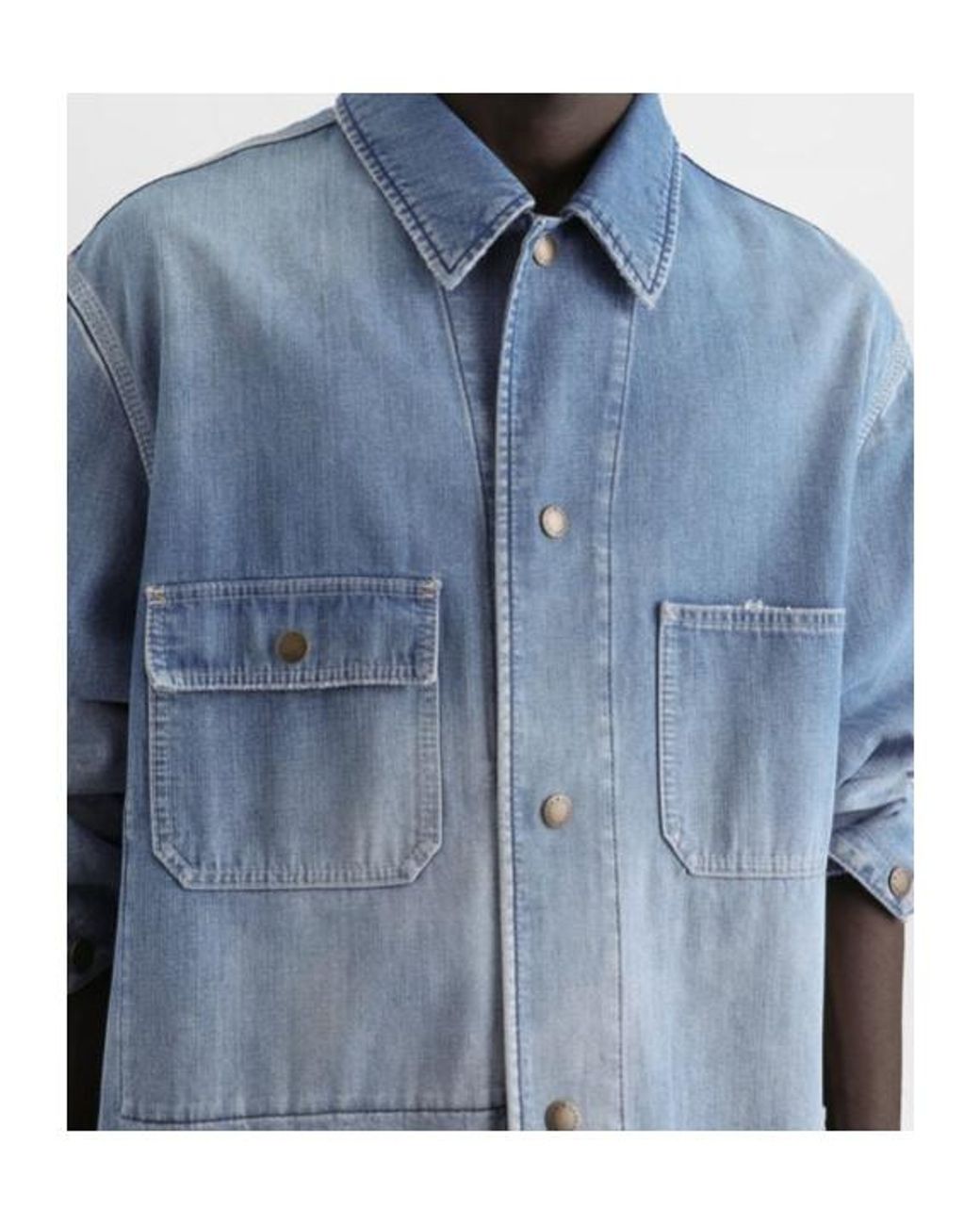 Dolce & Gabbana Blue Vintage Effect Denim Jacket for men