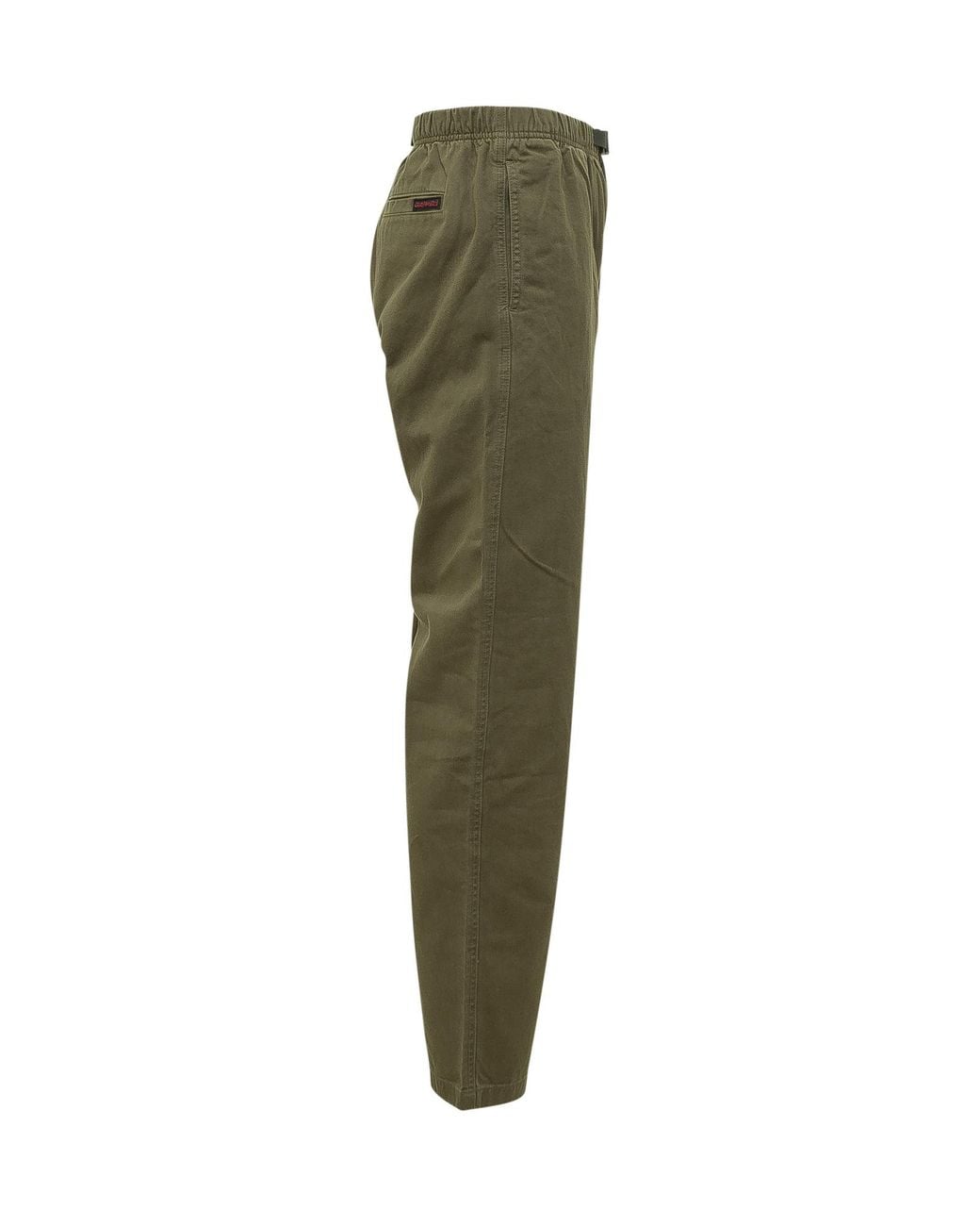 Gramicci Green Elastic-Waist Straight-Leg Pants for men