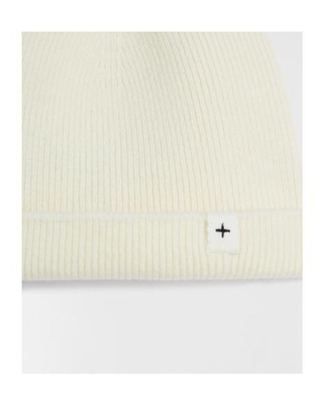 Jil Sander White Knitted Rib Hat