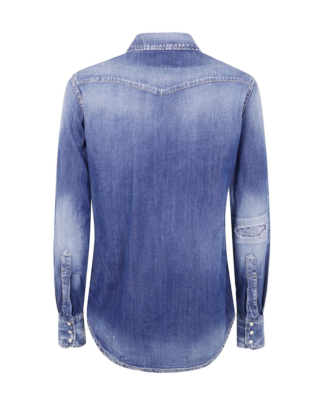 DSquared² Blue Long-Sleeved Denim Shirt