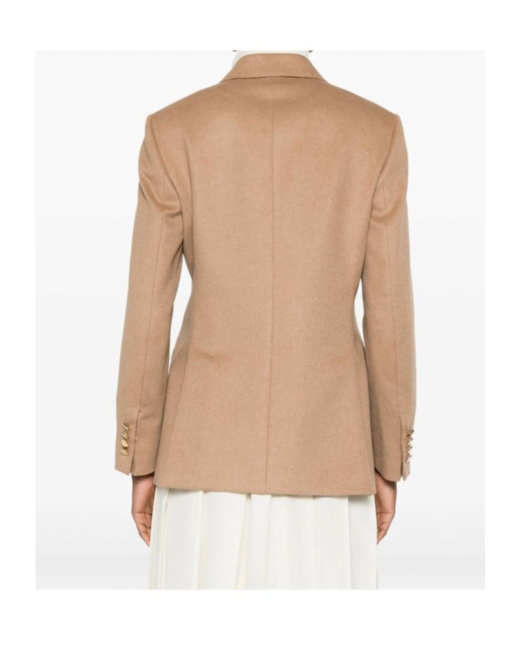 Max Mara Natural Long-Sleeved Suit Jacket