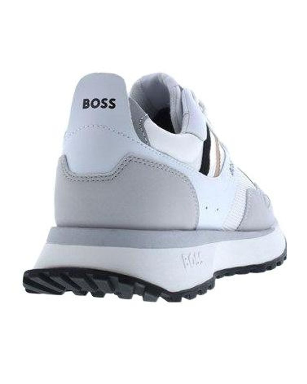 Boss Blue Color Block Running Trainers for men