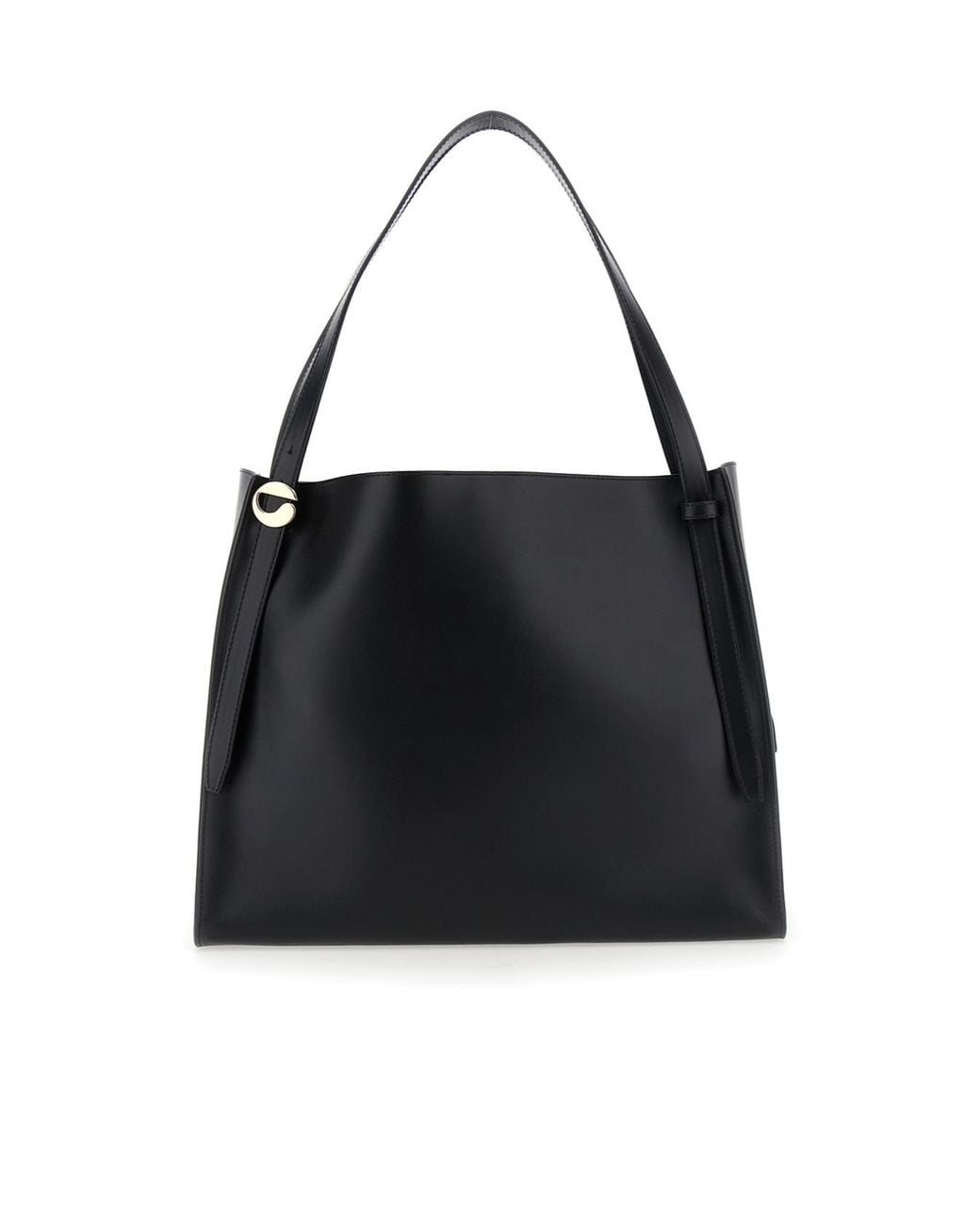 Coperni Black Logo Belt Tote Bag