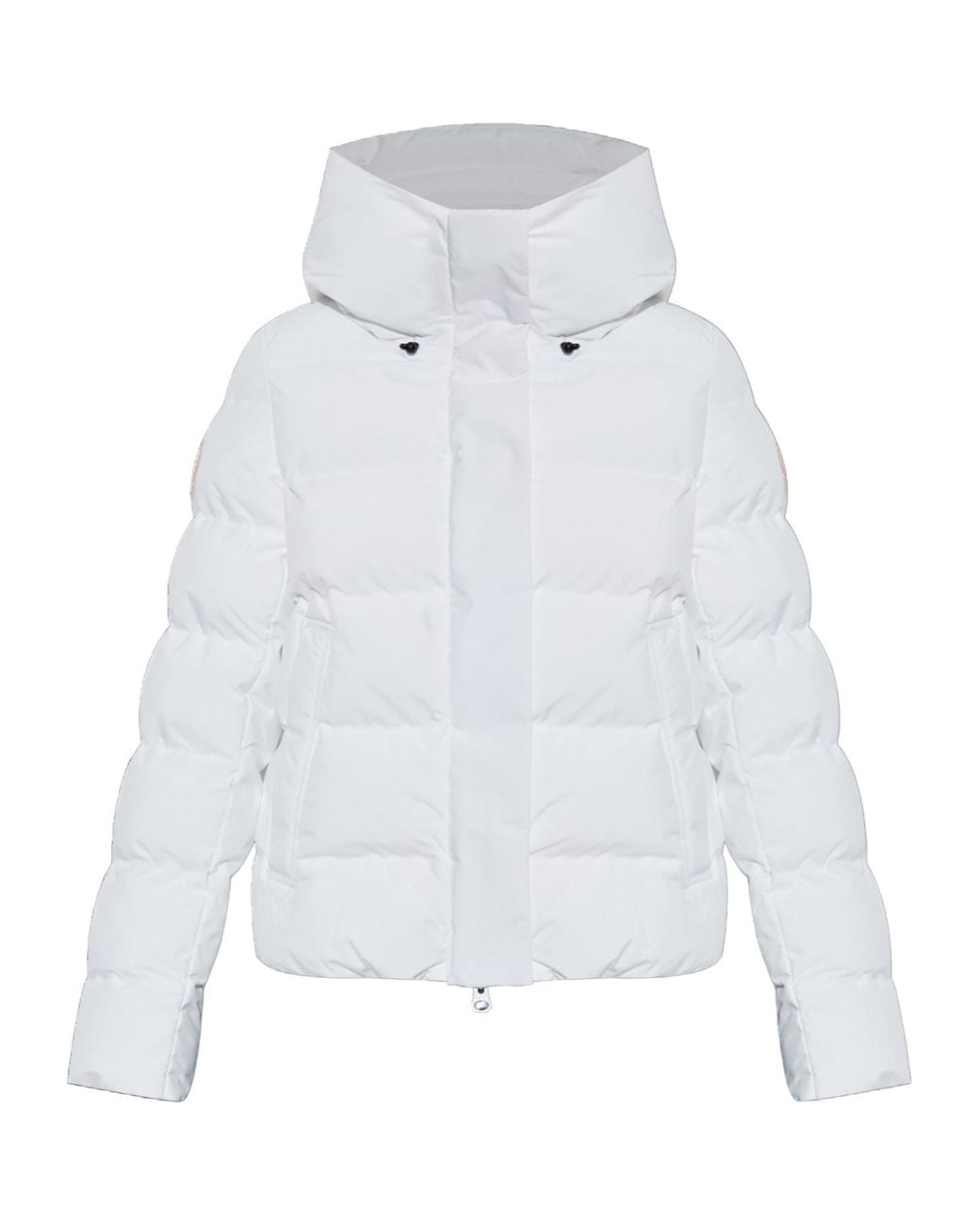 Save The Duck White Arena Hooded Quilted Jacket