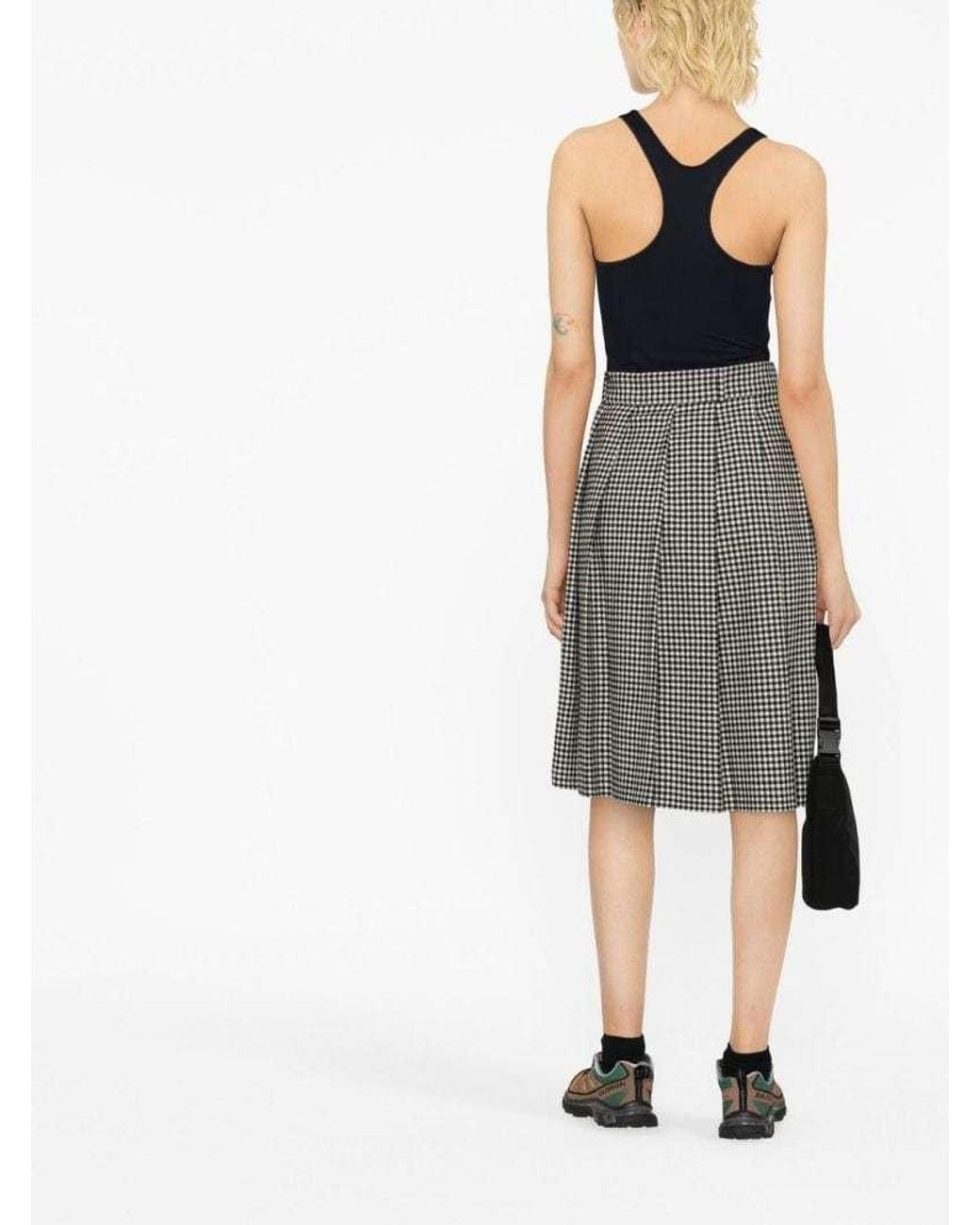Jil Sander Black Logo-Print Tank Top