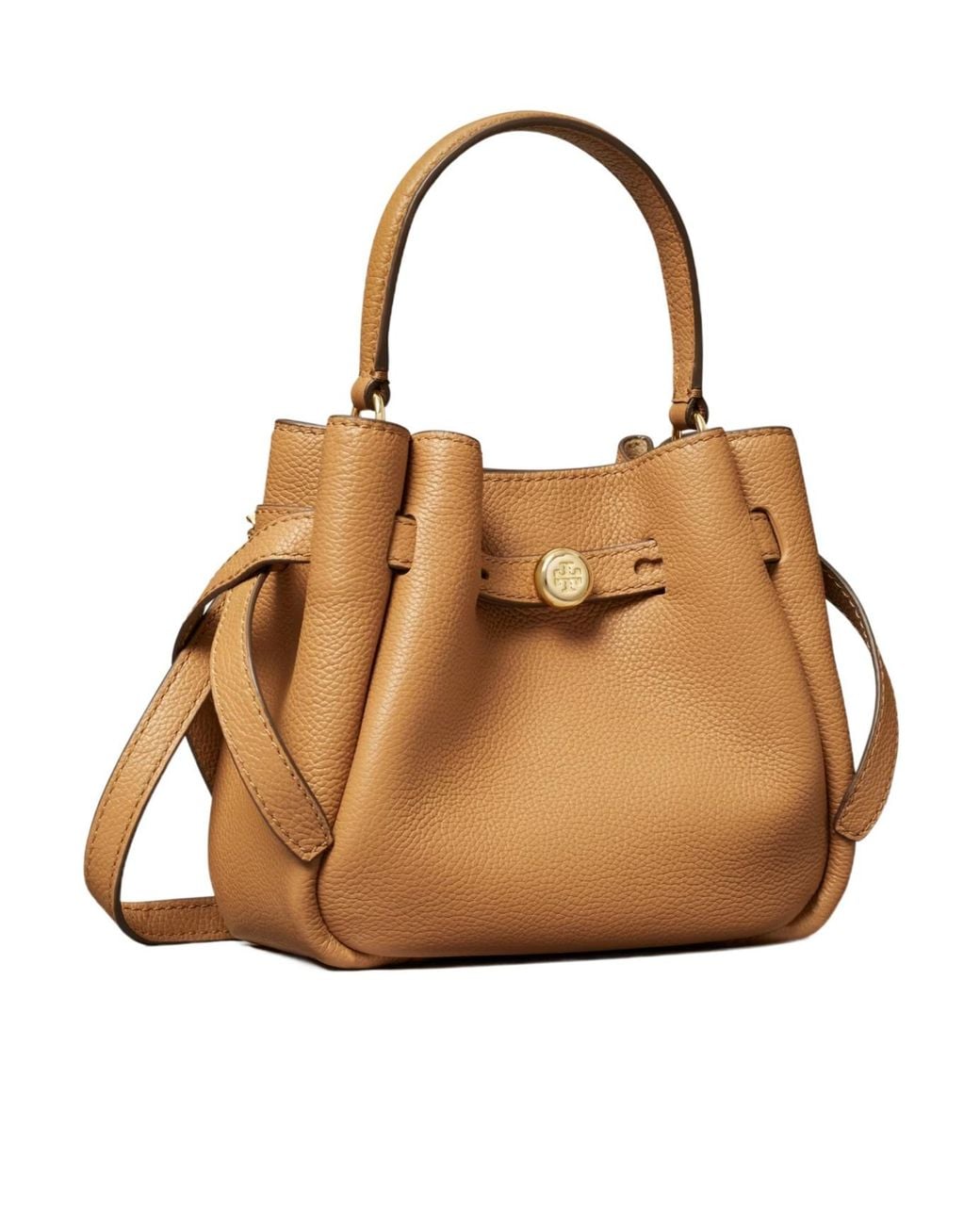 Tory Burch Brown Romy Mini Bucket Bag