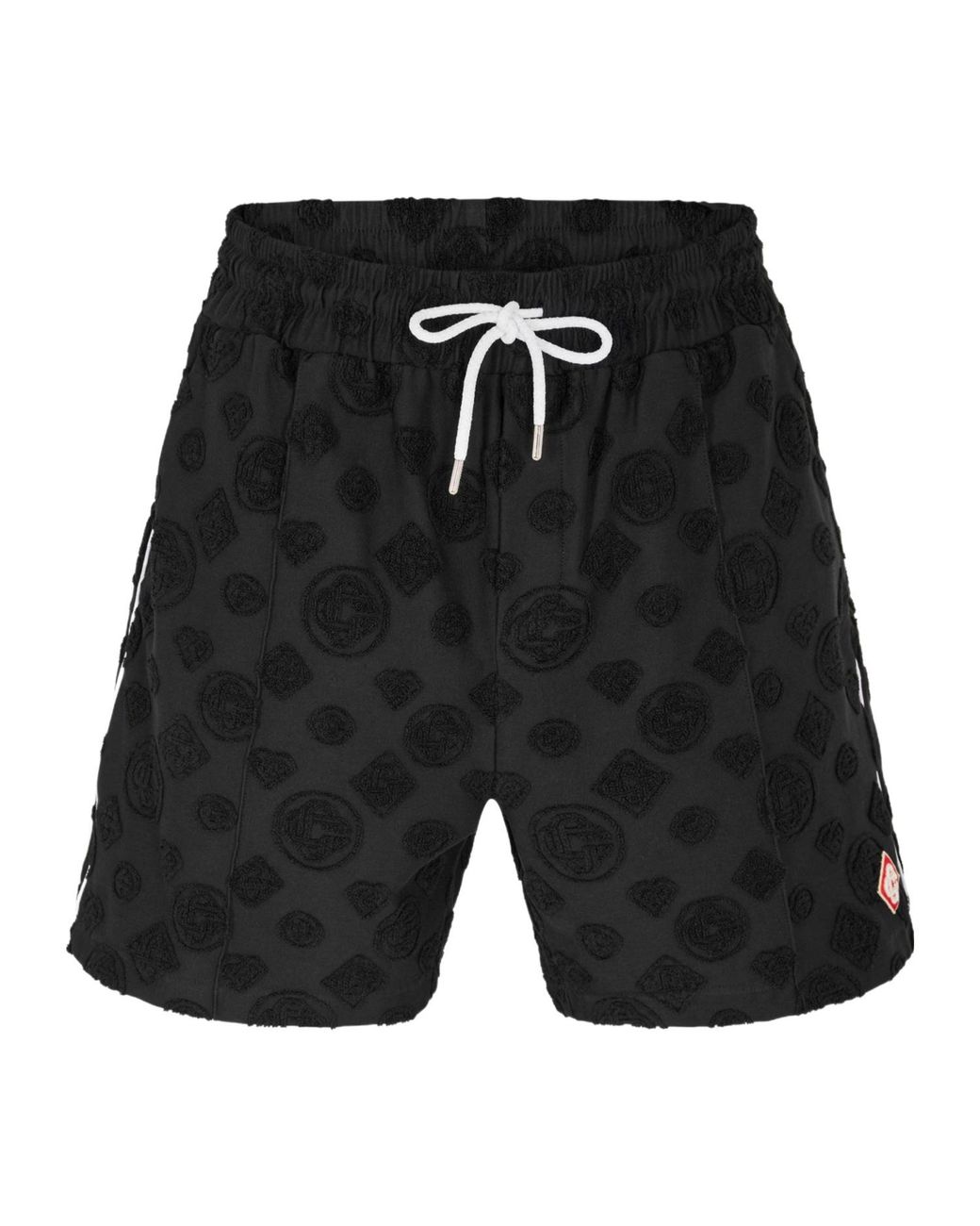 Casablanca Black Logo Track Shorts for men