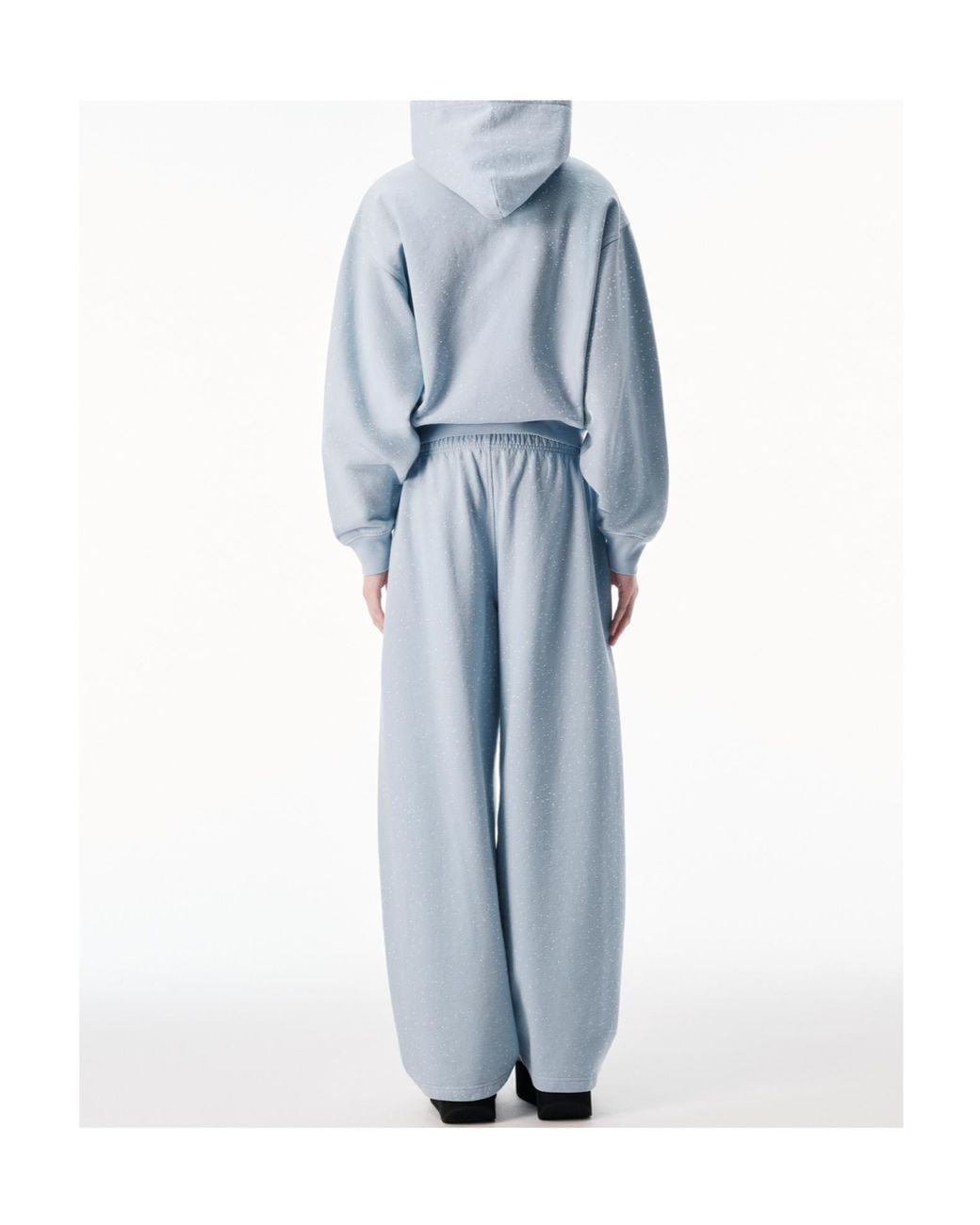 Alexander Wang Blue Embellished Zip-Up Hoodie