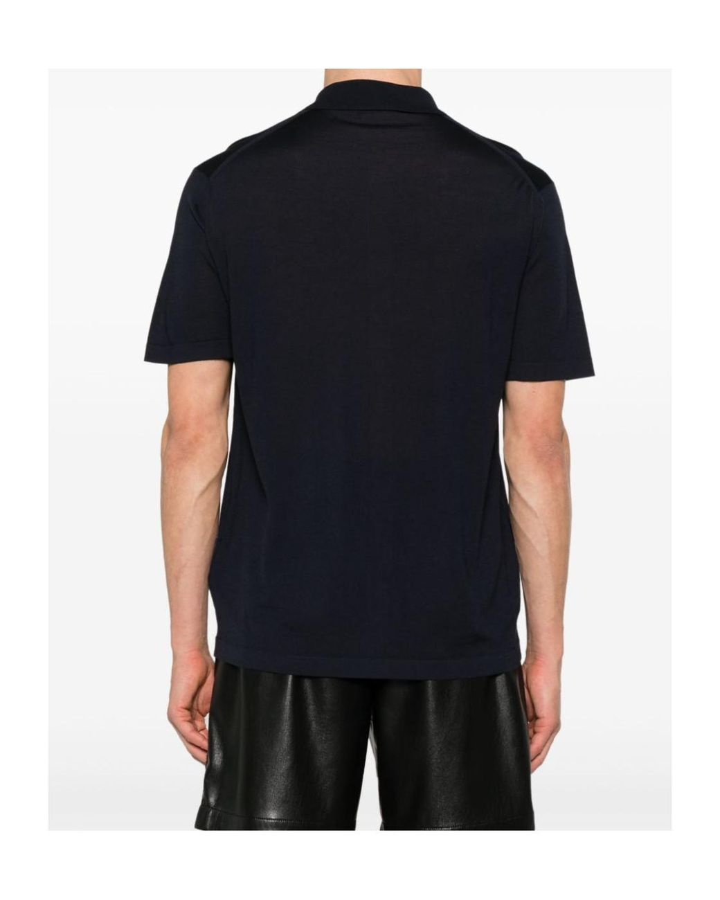 Prada Black Logo-Embroidered Shirt for men