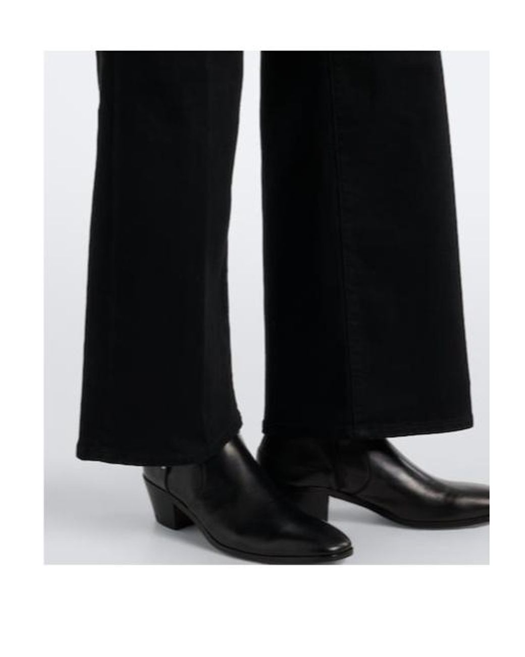 FRAME Black Le Slim Palazzo Wide-Leg Jeans