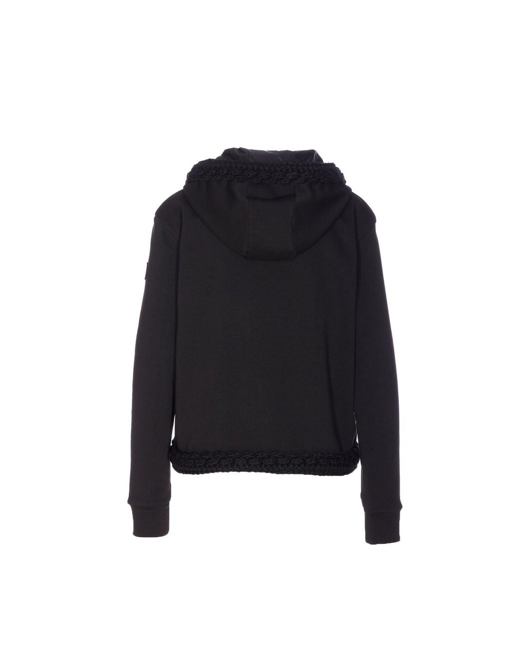 Moncler Blue Zip-Up Drawstring Hoodie