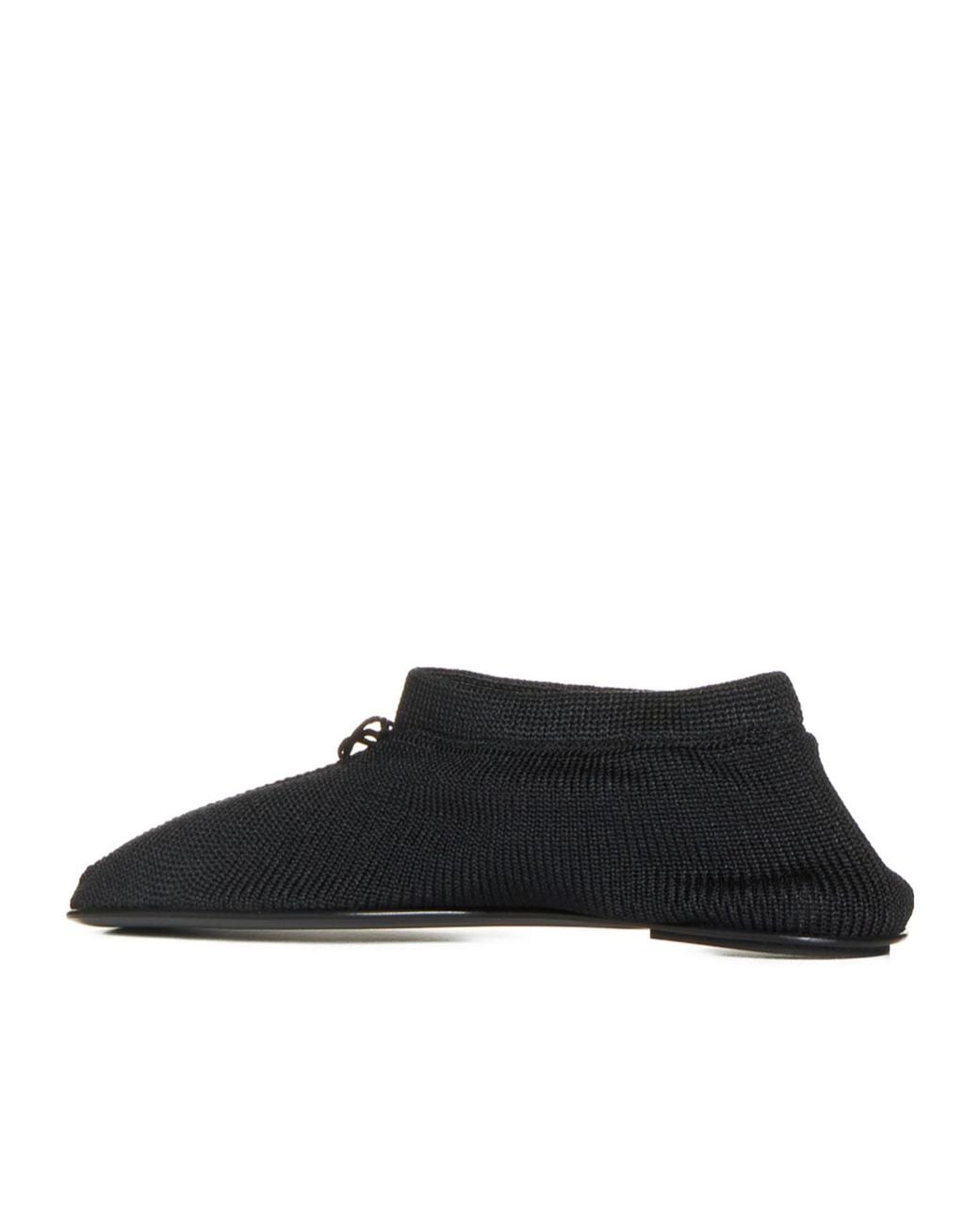 Totême Black Totême The Knitted Ballerina Flats