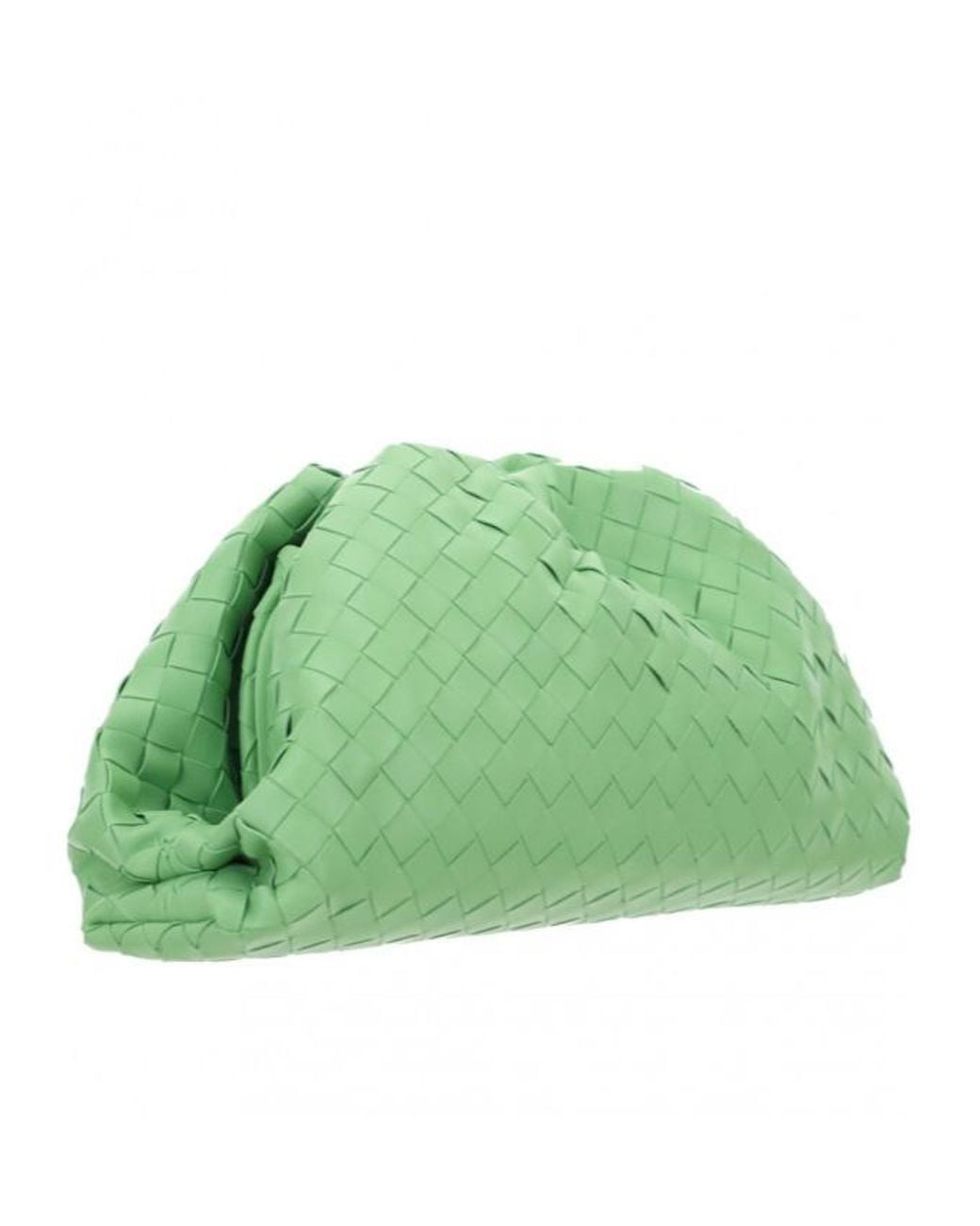Bottega Veneta Green Pouch Knitted Clutch