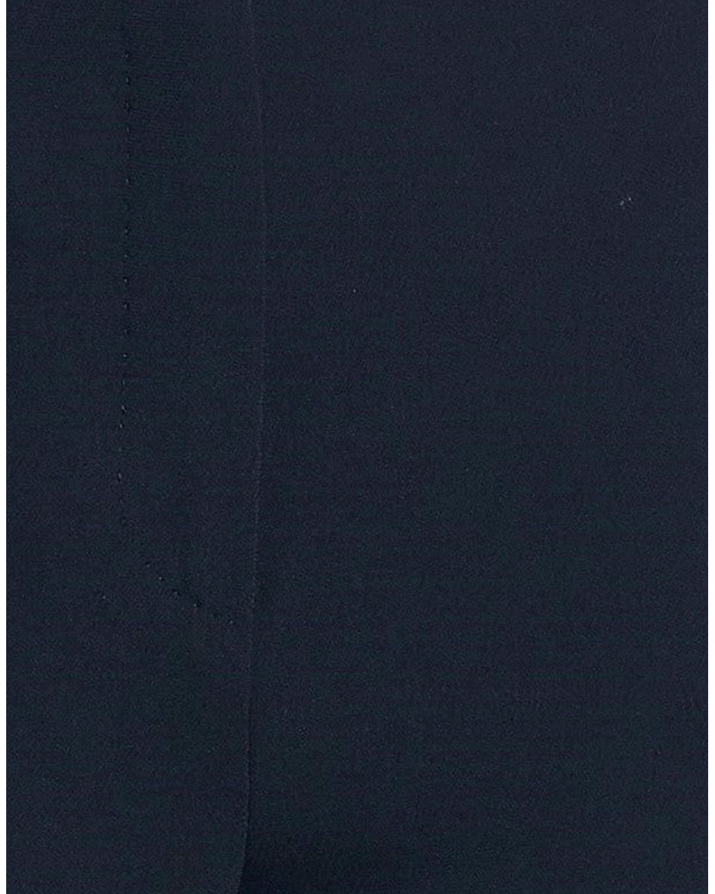 Max Mara Blue Solid-Color Straight-Leg Trousers