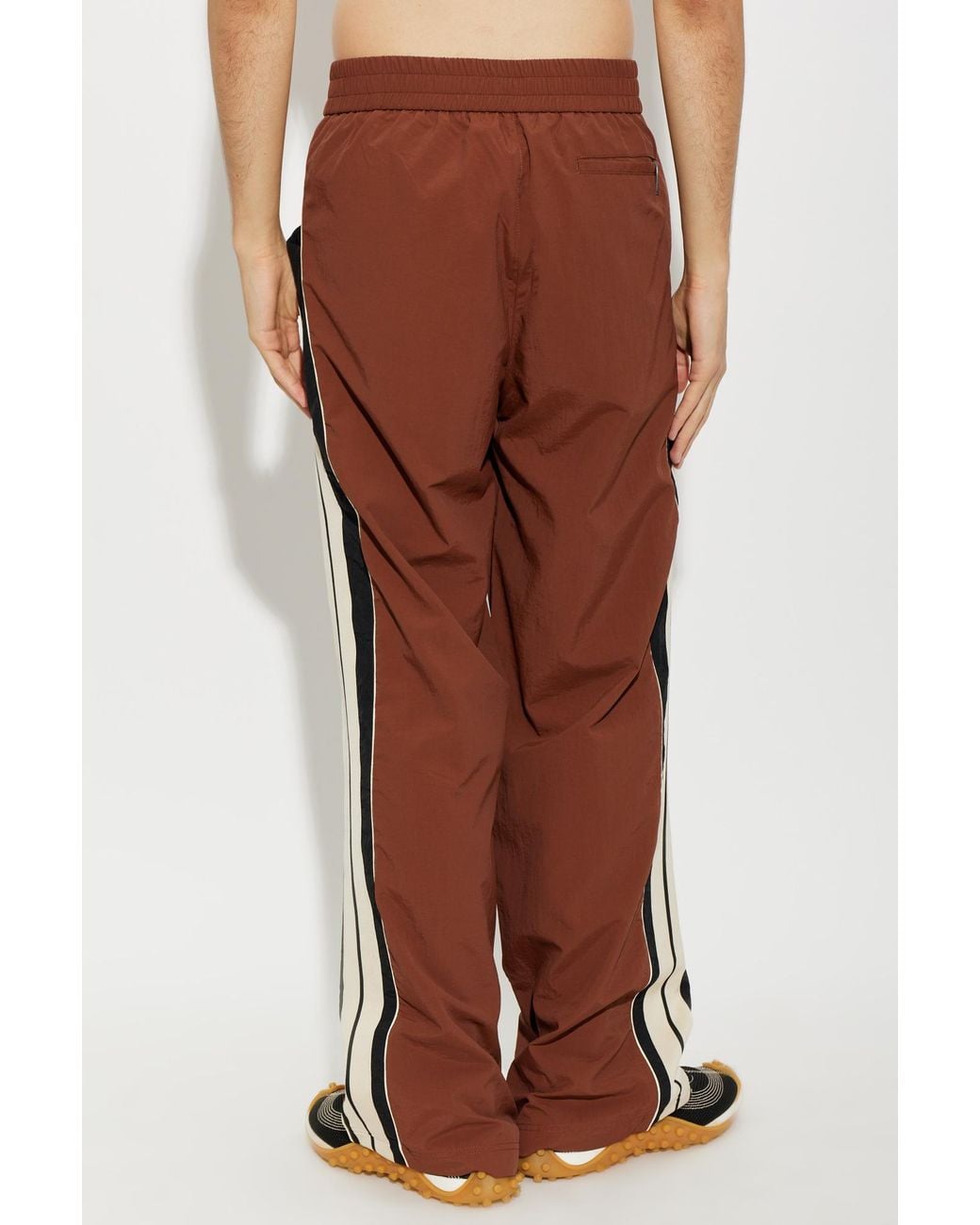 Palm Angels Brown Elastic-Waist Athletic Pants for men