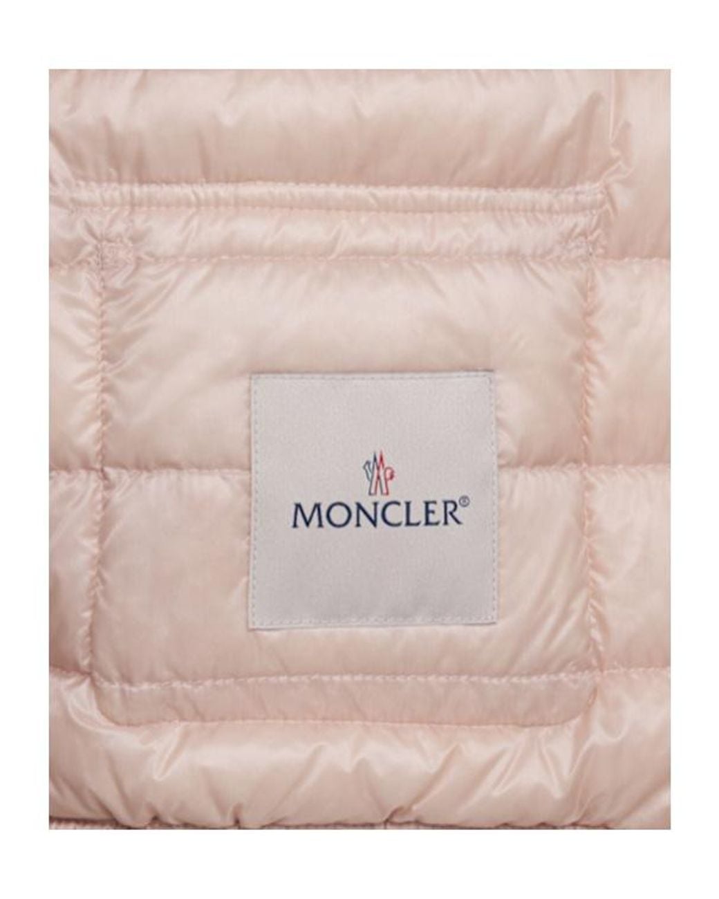 Moncler Pink Lans Nylon Down Jacket