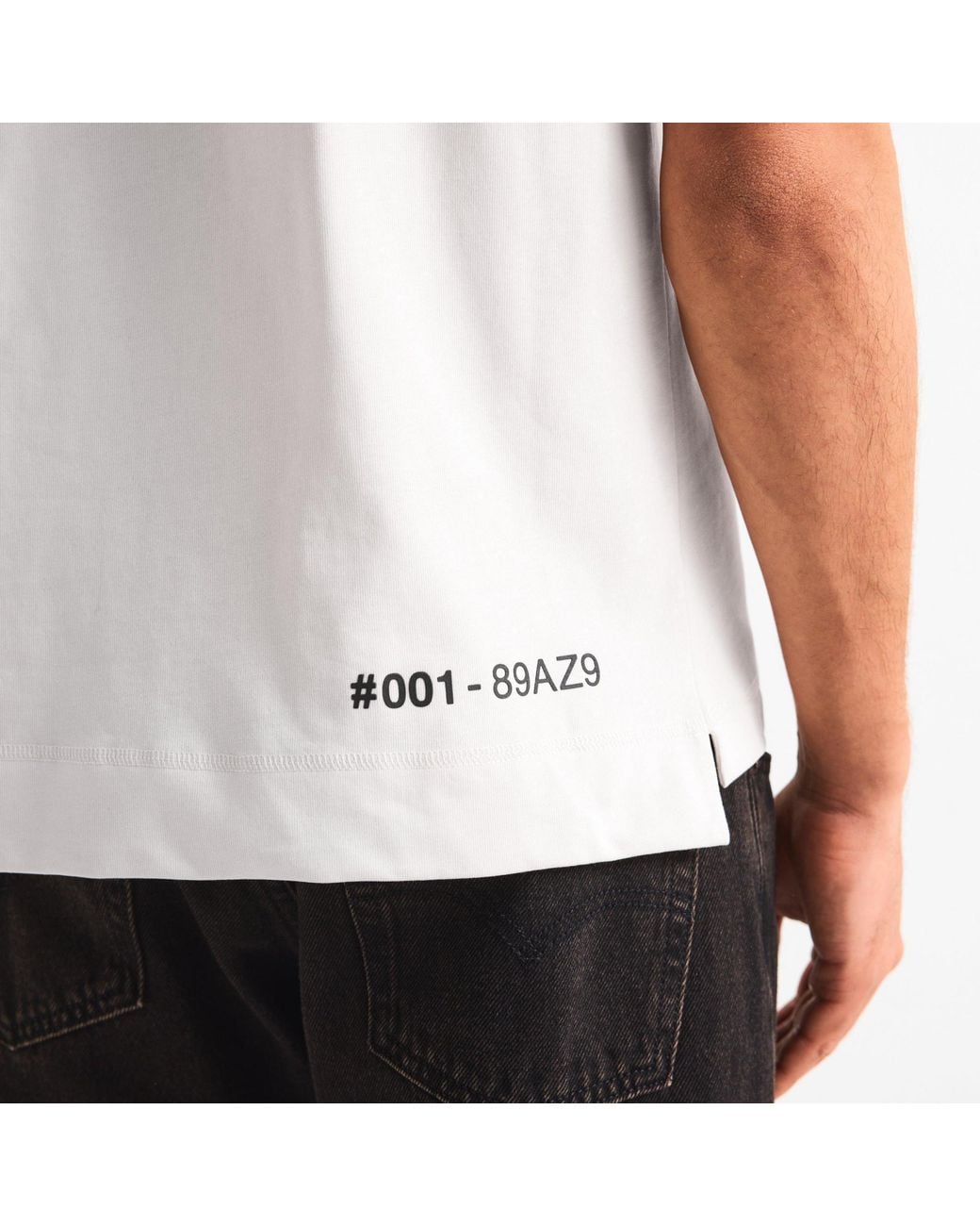 Moncler White Simple Round-Neck T-Shirt for men
