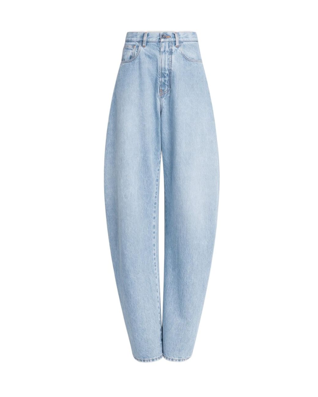 Alaïa Blue Round Wide-Leg Jeans