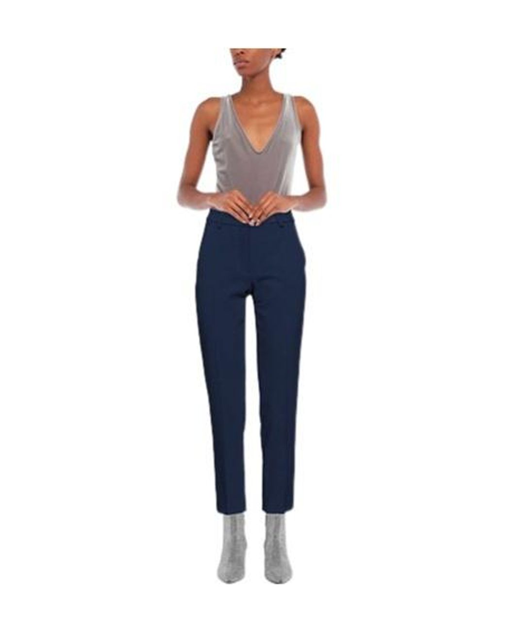 Weekend by Maxmara Blue Tight-Fitting Trousers