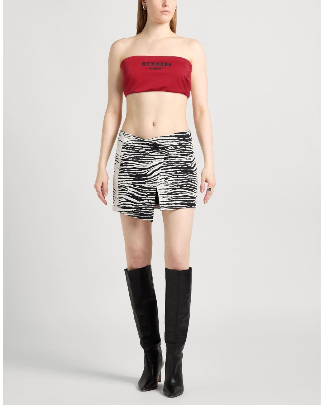 Dolce & Gabbana Red Plain Colour Top