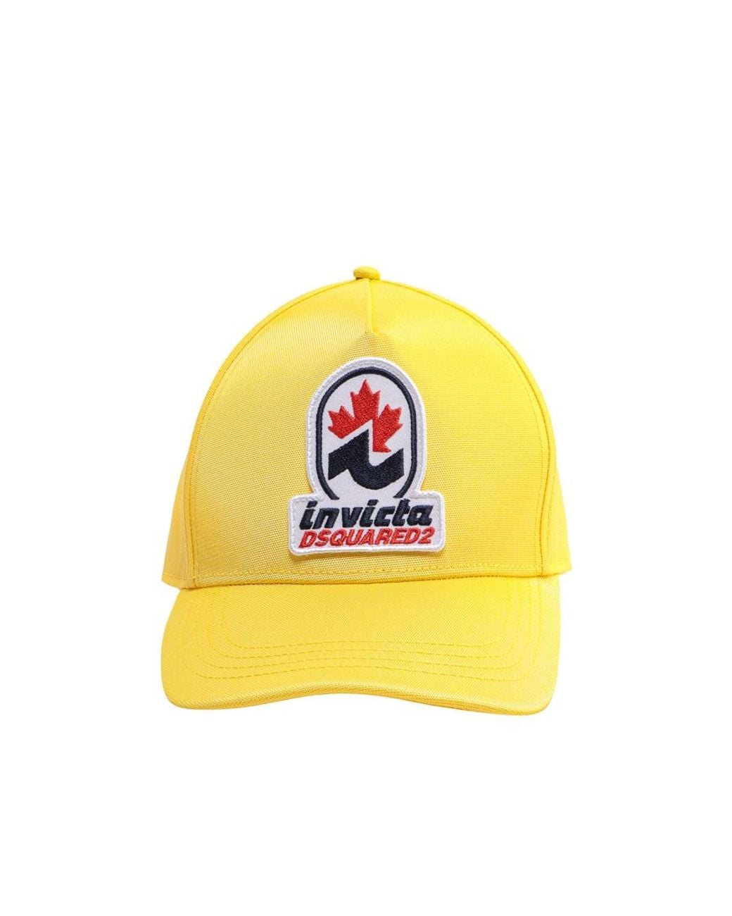 DSquared² Yellow Invicta Logo Patch Baseball Cap for men