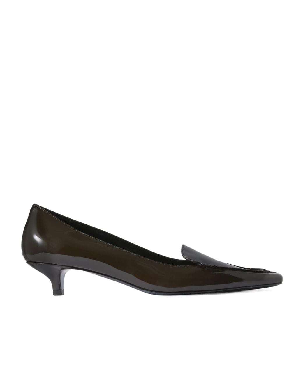 Totême Brown Patent-Leather Pumps