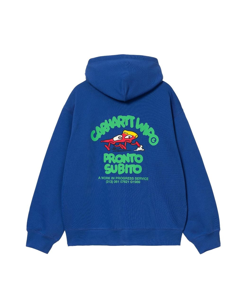 Carhartt Blue Hooded Pronto Sweat Jacket for men