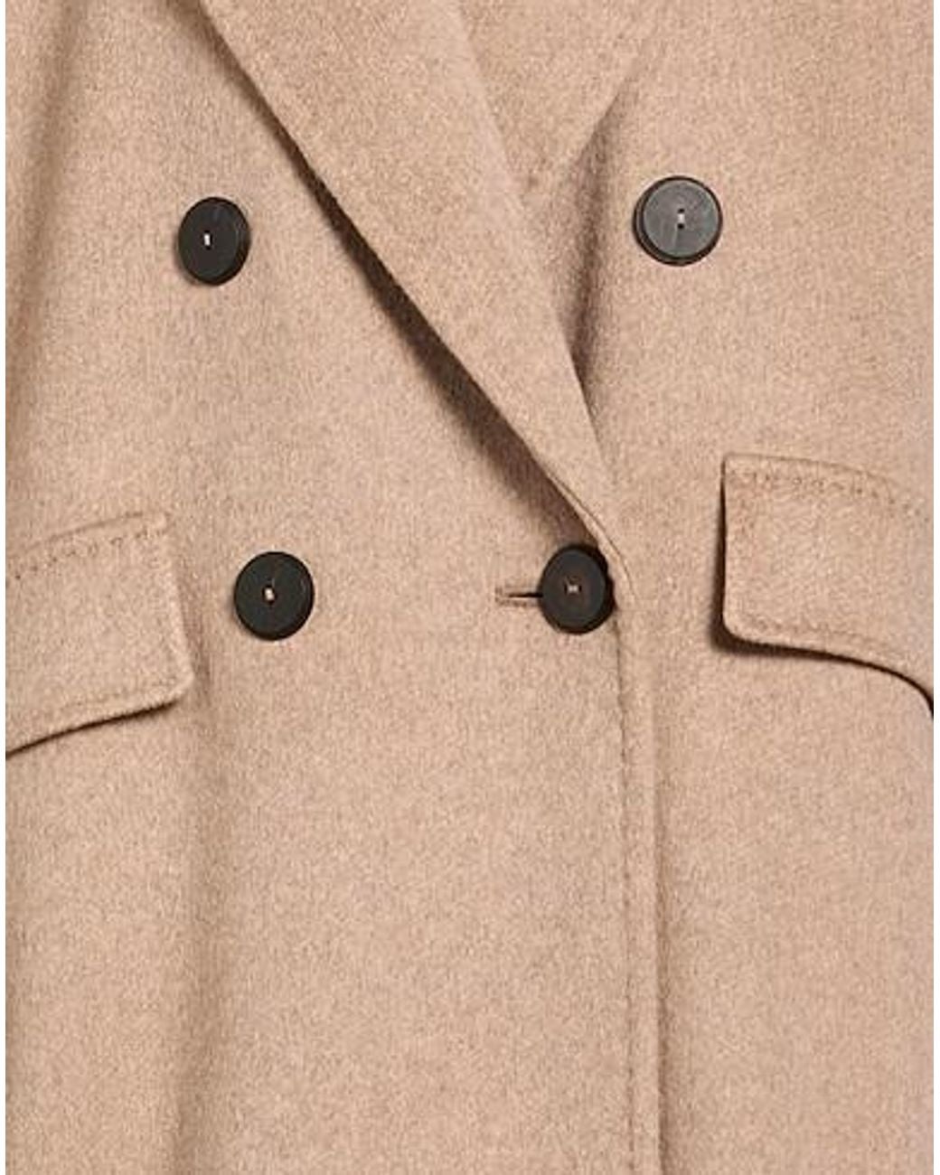 Max Mara Natural Minimalist Doublebreasted Coat