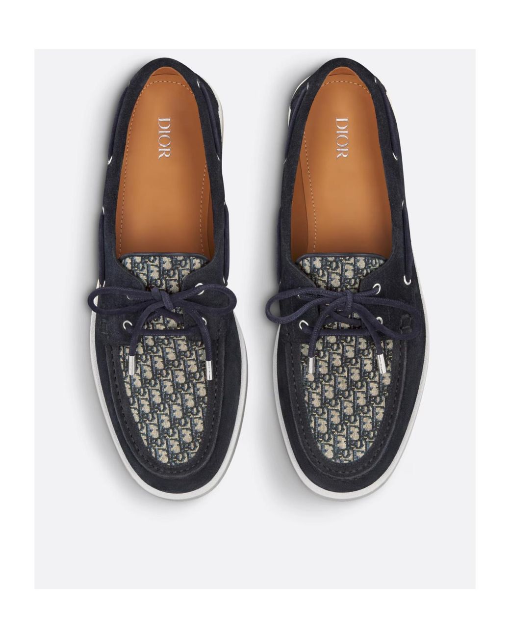 Dior Blue Granville Boat Shoe for men
