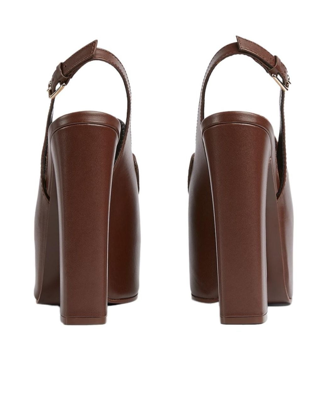 Gucci Brown Horsebit Platform Loafer Slingback