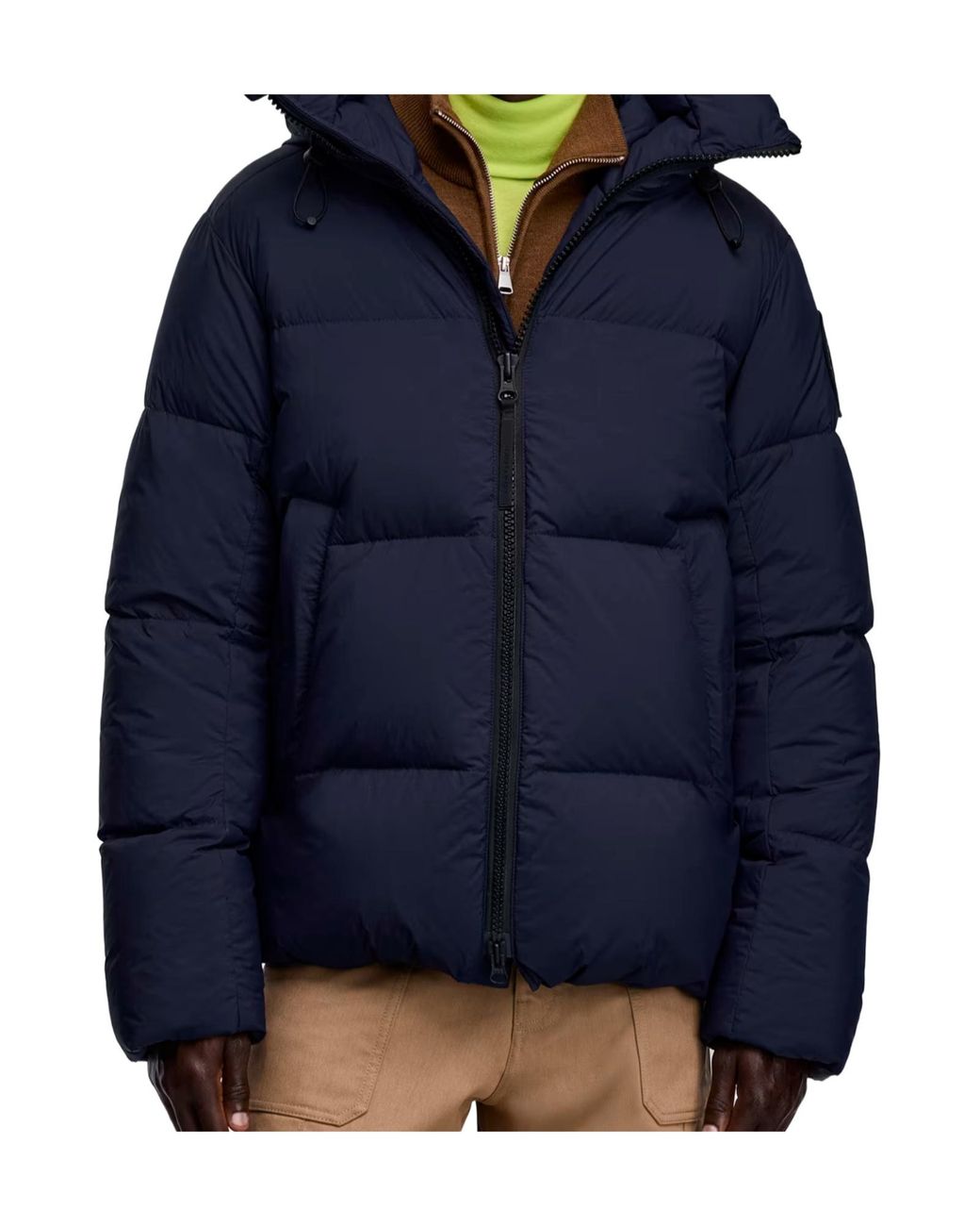 Canada Goose Blue Apos;S Crofton Matte Nylon Hooded Puffer Jacket for men