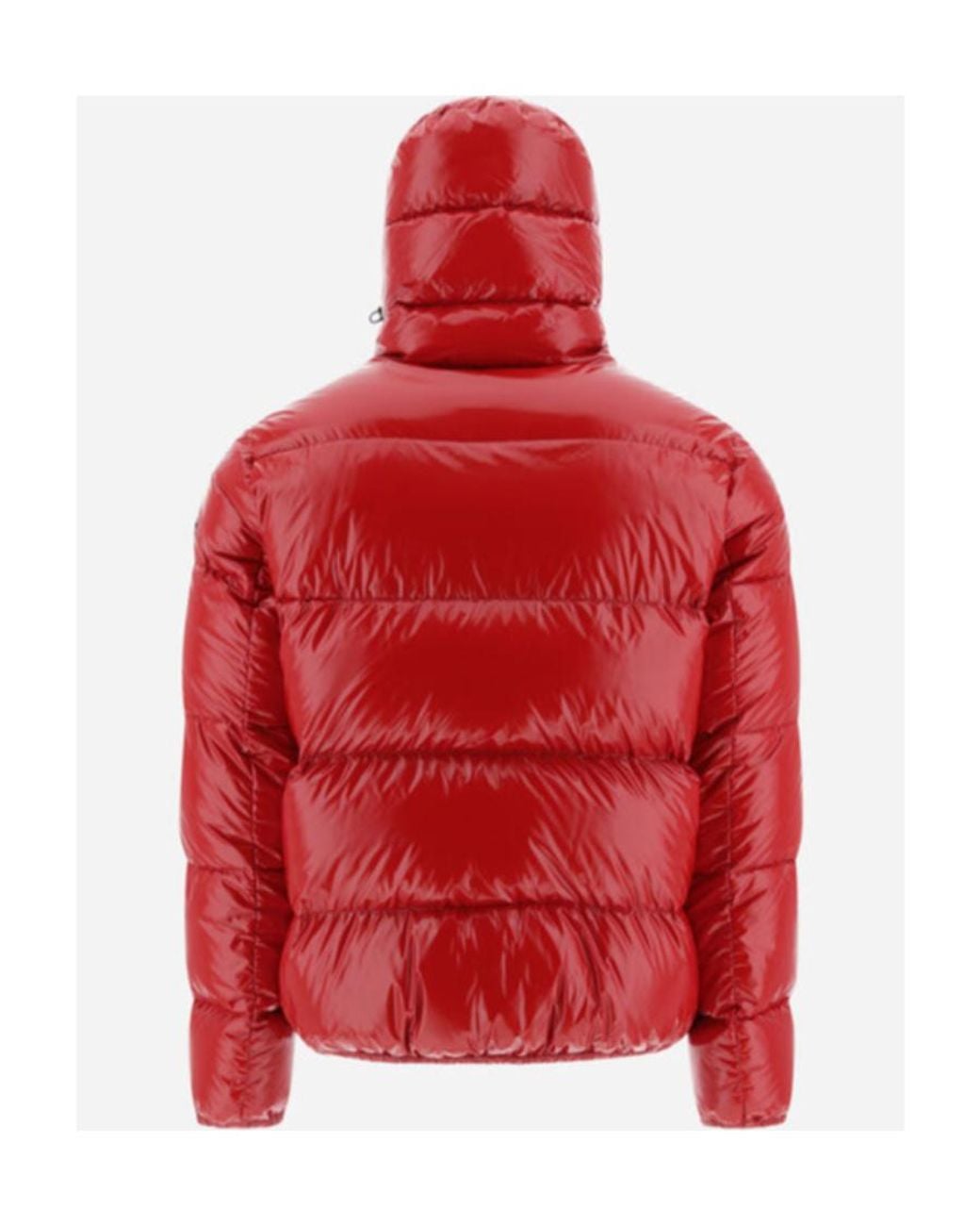 Herno Red Logo Patch Zip-Up Padded Jacket for men
