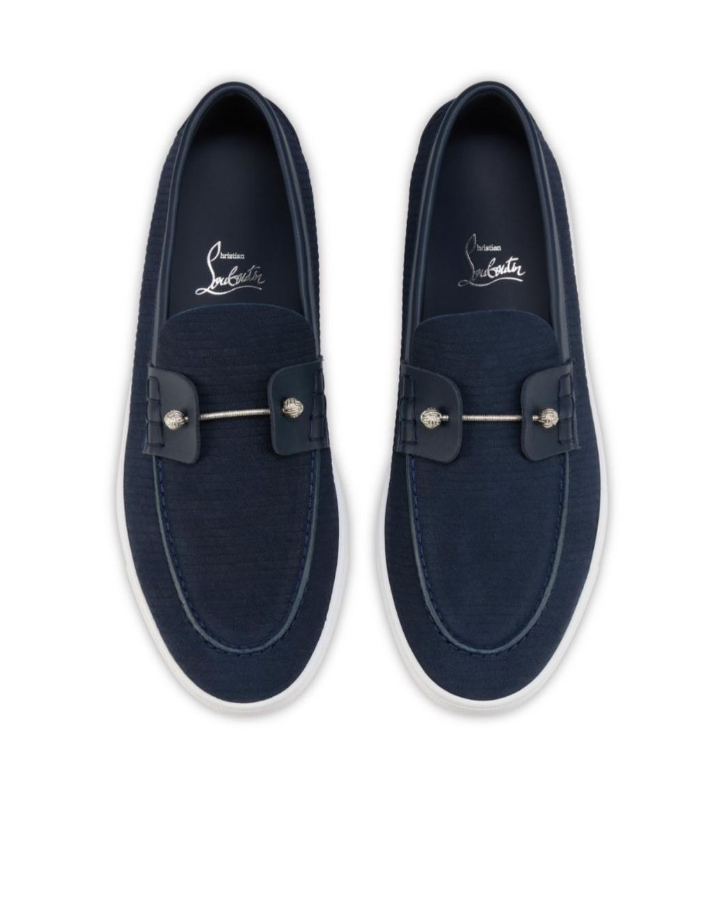 Christian Louboutin Blue Chambeliboat Yacht Loafers for men