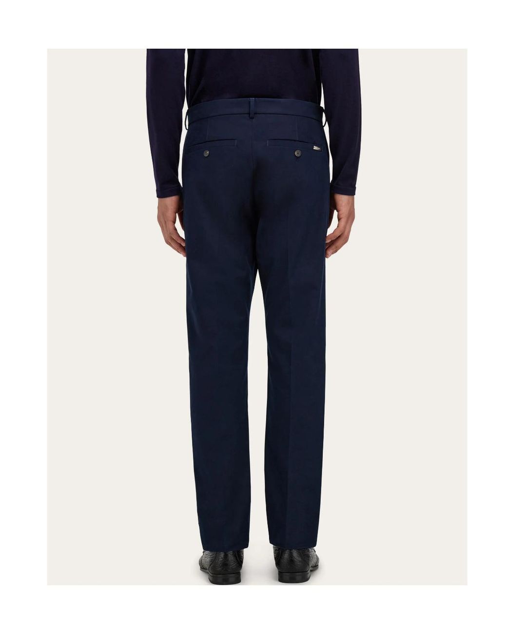 Ferragamo Blue Ferragamo Eyewear Tailored Pants for men