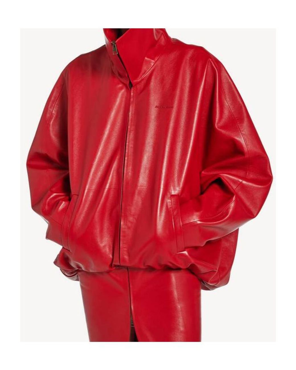 Balenciaga Red Round Jacket