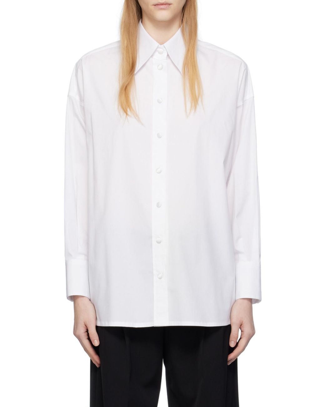 Dolce & Gabbana White Buttoned Long-Sleeved Shirt