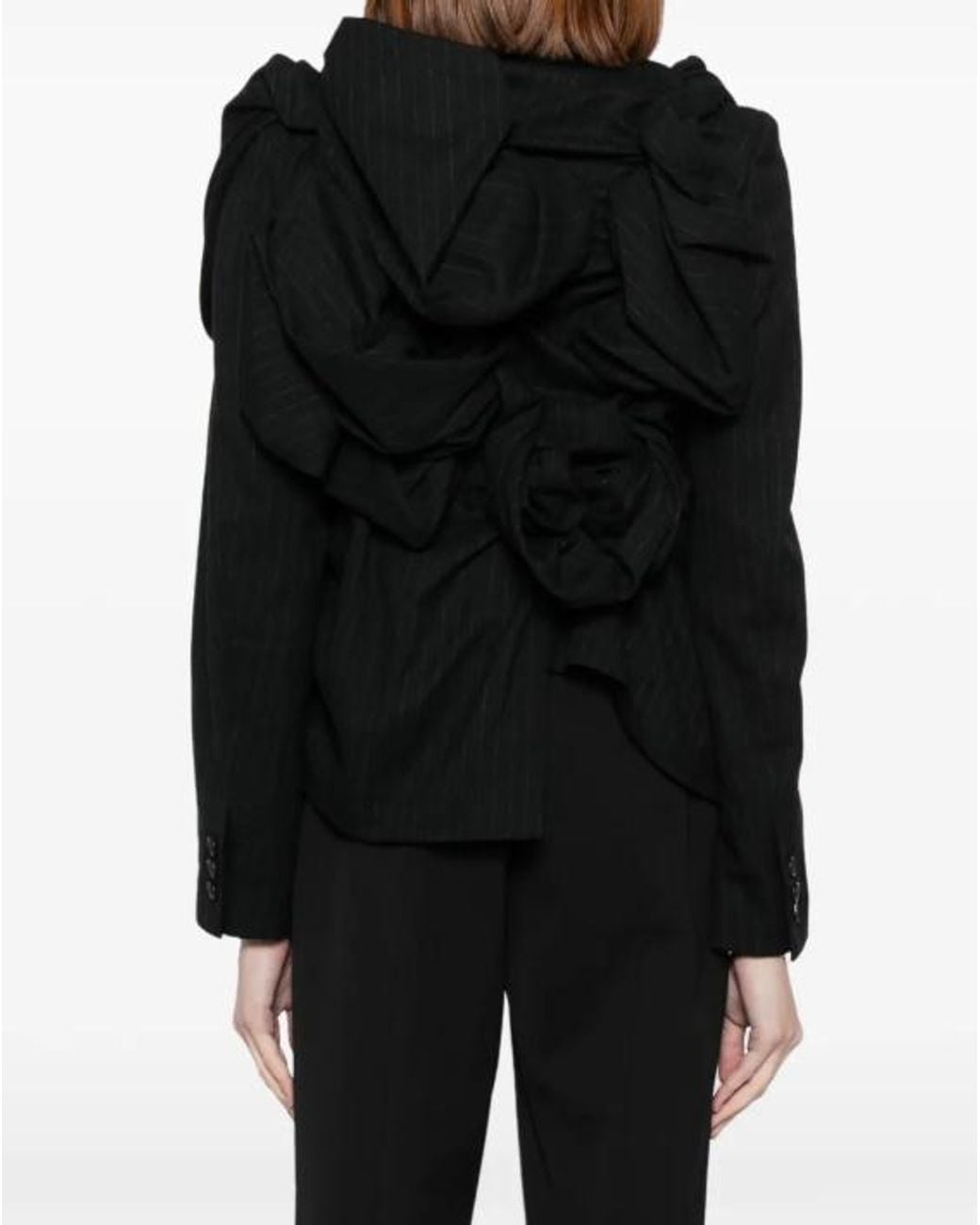 Comme des Garçons Black Draped Jacket